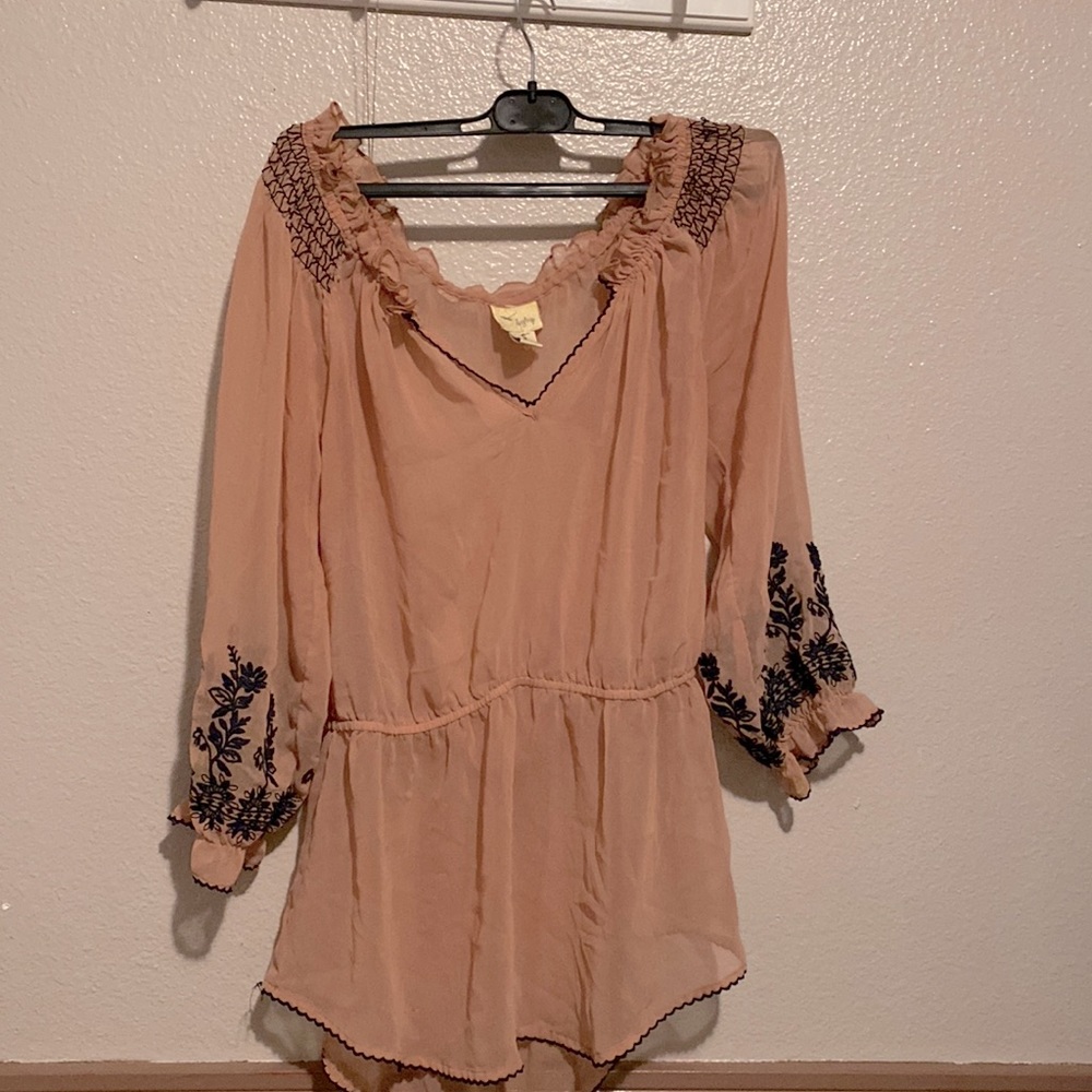 Cute blouse for a special day. Love this blouse but too big for me now.